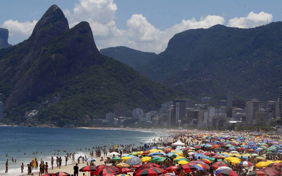 Cidade do Rio registrou a tarde mais quente do ano na quinta-feira - Luciano Belford/Agencia O Dia