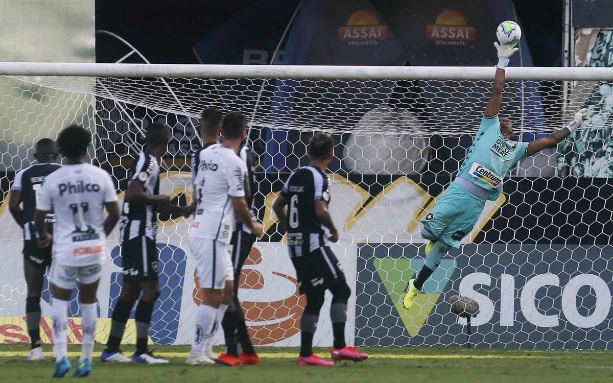 Loureiro. Santos x  Botafogo pelo Campeonato Brasileiro no Estadio Vila Belmiro. 17 de Janeiro de 2021, Santos, SP, Brasil. Foto: Vitor Silva/Botafogo. .Imagem protegida pela Lei do Direito Autoral Nº 9.610, DE 19 DE FEVEREIRO DE 1998. Sendo proibido qualquer uso comercial, remunerado e manipulacao/alteracao da obra.