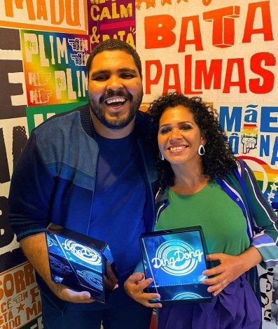 Paulo Vieira e a mãe, Conceição Vieira - Reprodução