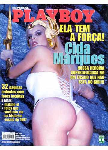 Cida Marques na capa da 'Playboy' - Reprodução