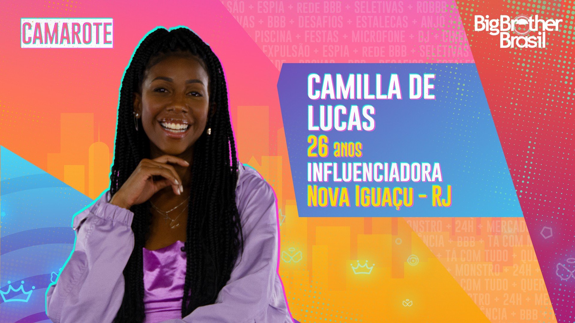 Camila de Lucas, participante do 'BBB 21' - Divulgação