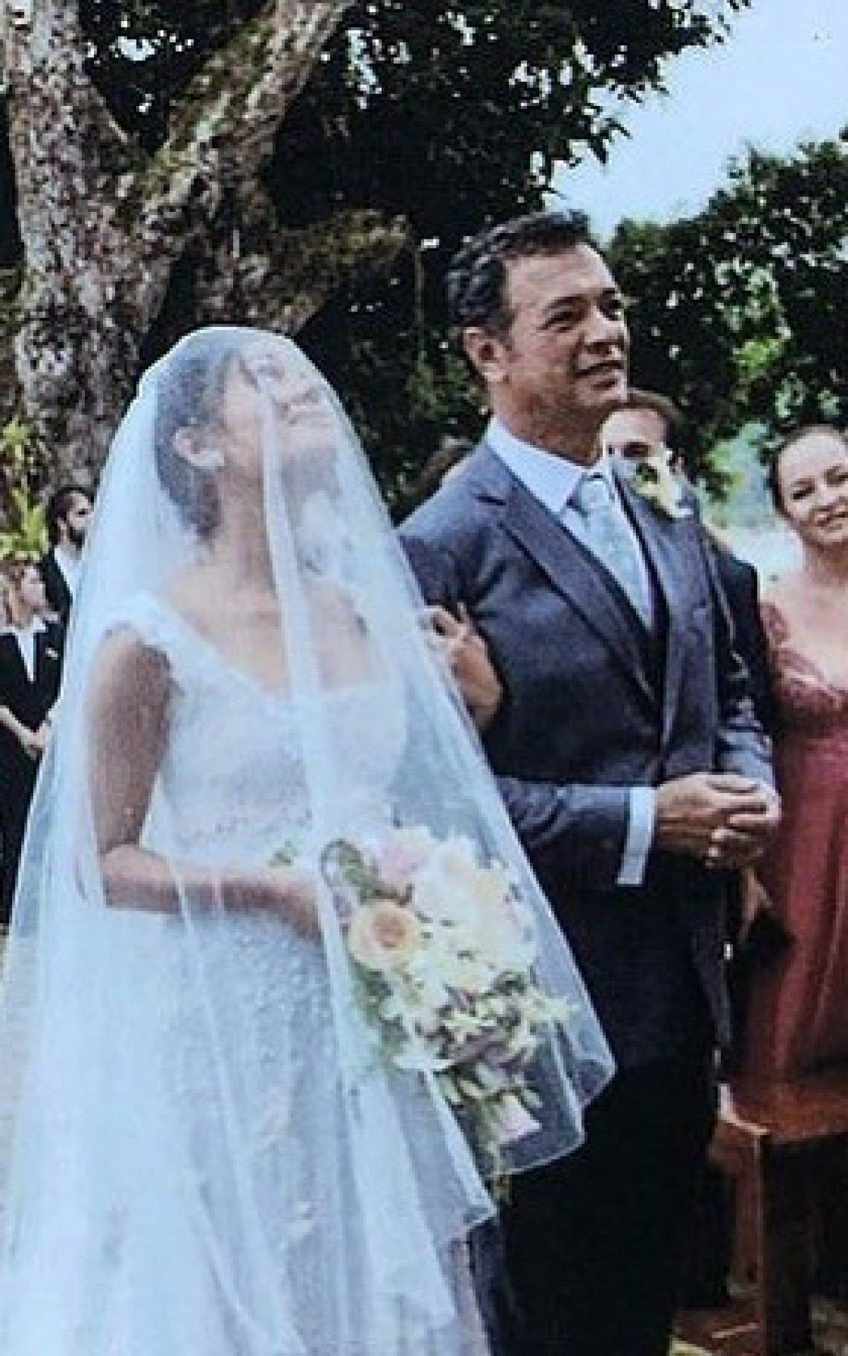 Sophie Charlotte e o pai, Mário Silva - Reprodução