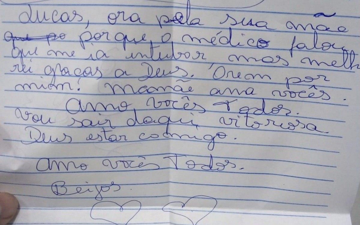 Amanda Reis escreveu última carta aos filhos

 - Arquivo Pessoal