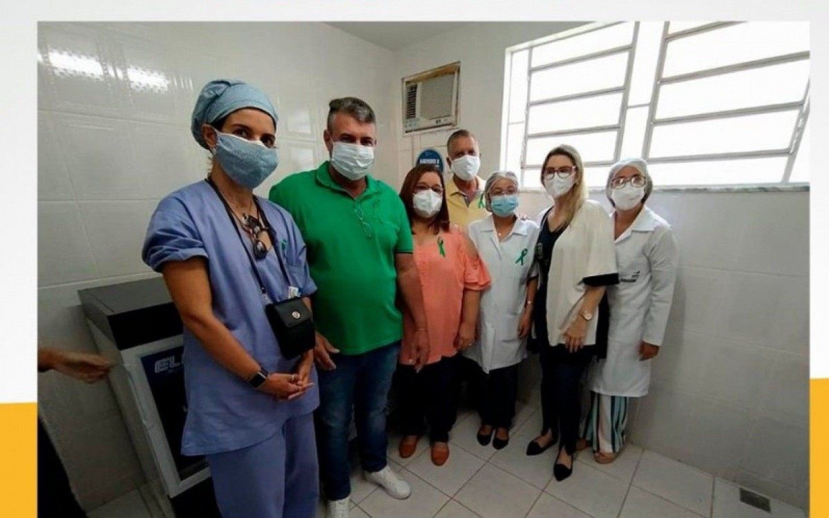 Pontapé inicial da campanha de vacinação contra a Covid-19, em São José de Ubá, no Noroeste Fluminense.