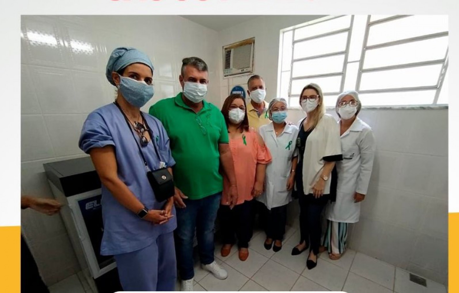 Pontapé inicial da campanha de vacinação contra a Covid-19, em São José de Ubá, no Noroeste Fluminense. - Foto: divulgação/PMSJU