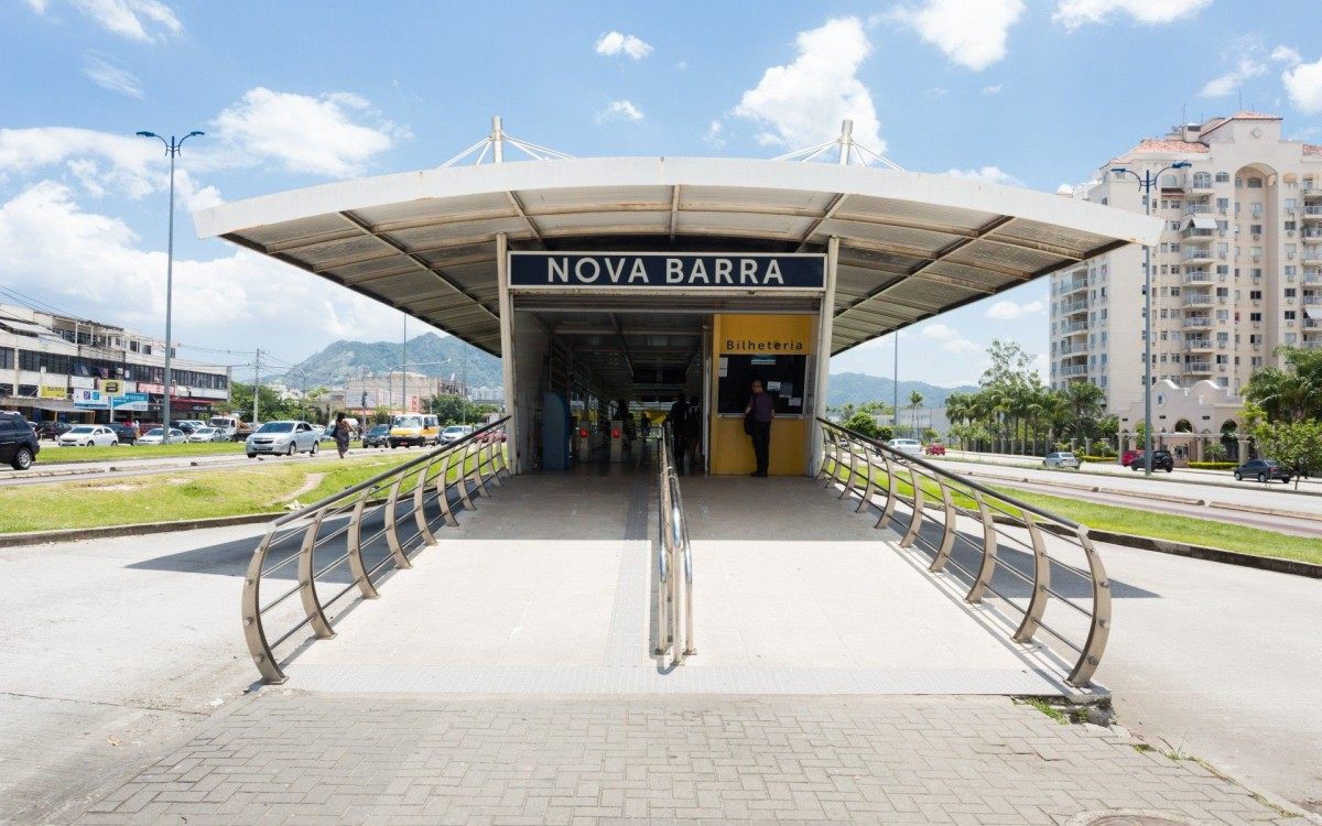 Estação Nova Barra, no Recreio dos Bandeirantes, na Zona Oeste do Rio - Divulgação/BRT Rio