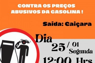 Motociclistas de Itaperuna farão protesto contra aumento abusivo de gasolina nesta segunda-feira (25)