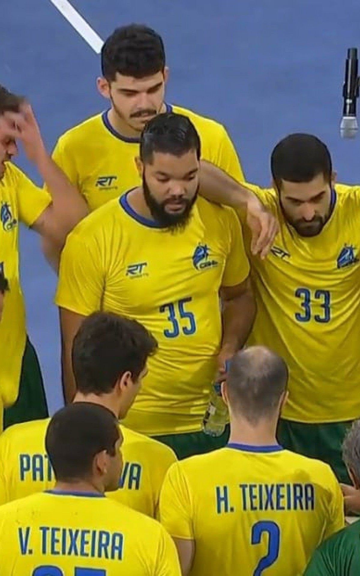 Seleção não joga bem, perde a terceira seguida e segue sem vencer no Mundial de Handebol do Egito - Reprodução