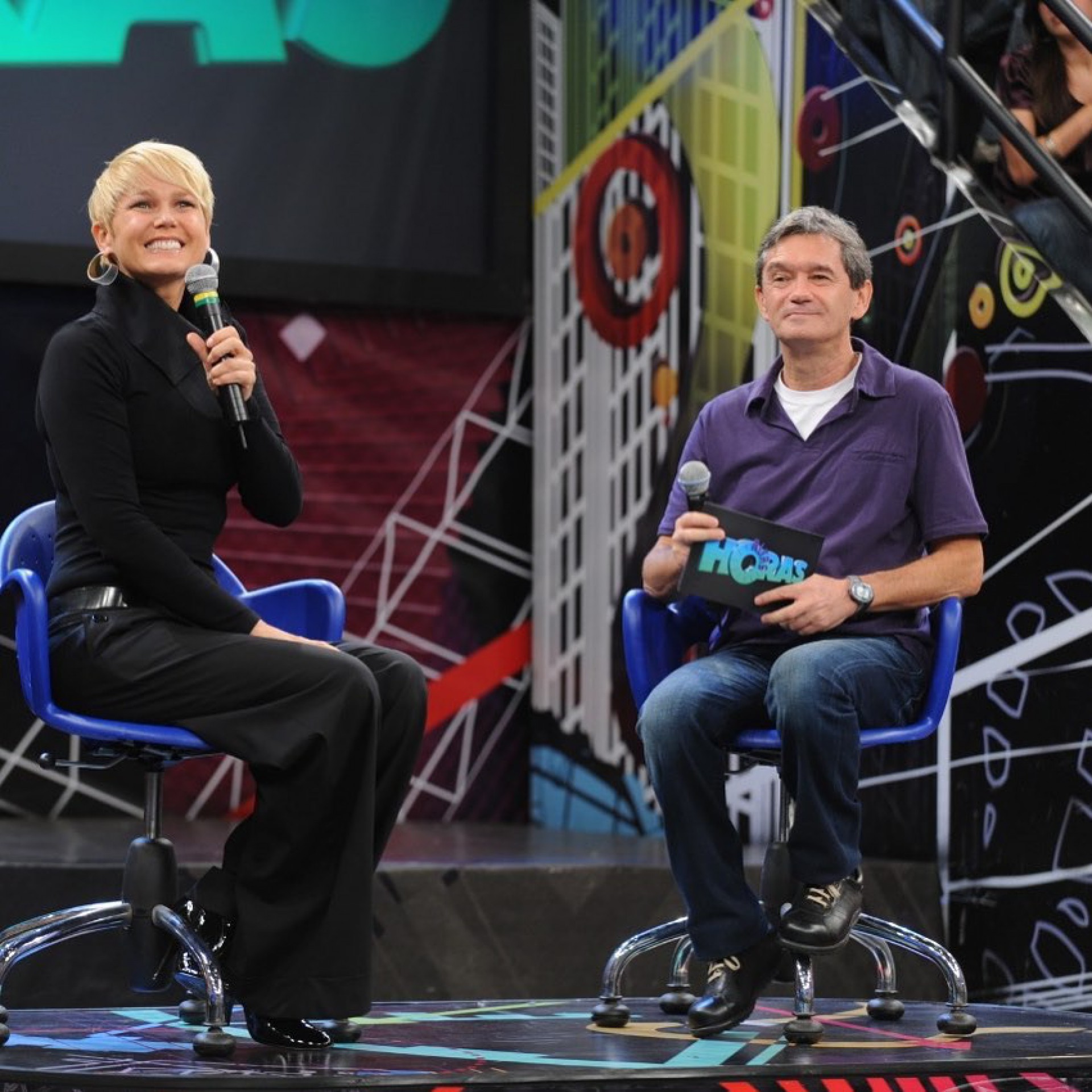 Xuxa e Serginho Groismann - Reprodução