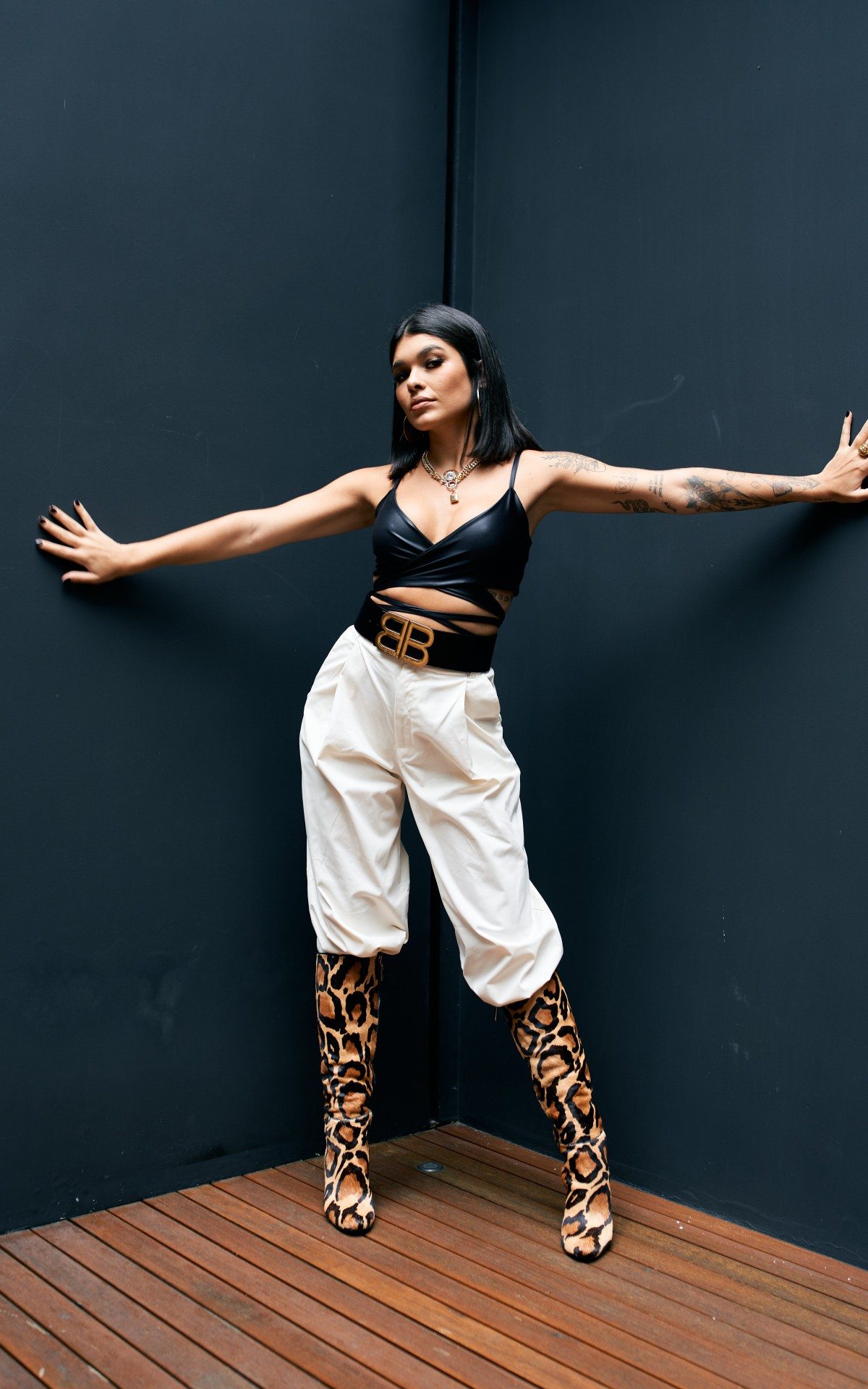 A cantora e compositora Lary