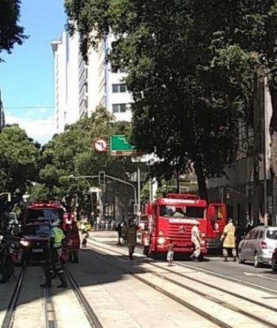 Incêndio atinge hotel no Centro do Rio  - Divulgação