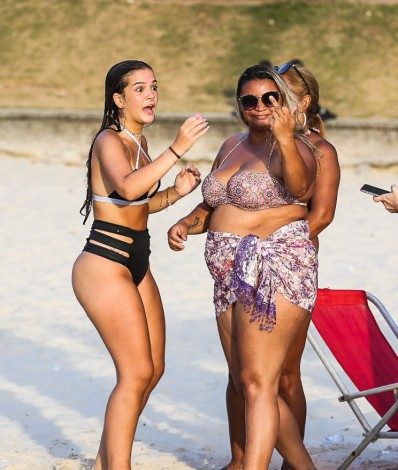 Mel Maia na Praia do Leme, na Zona Sul do Rio - Ag. News