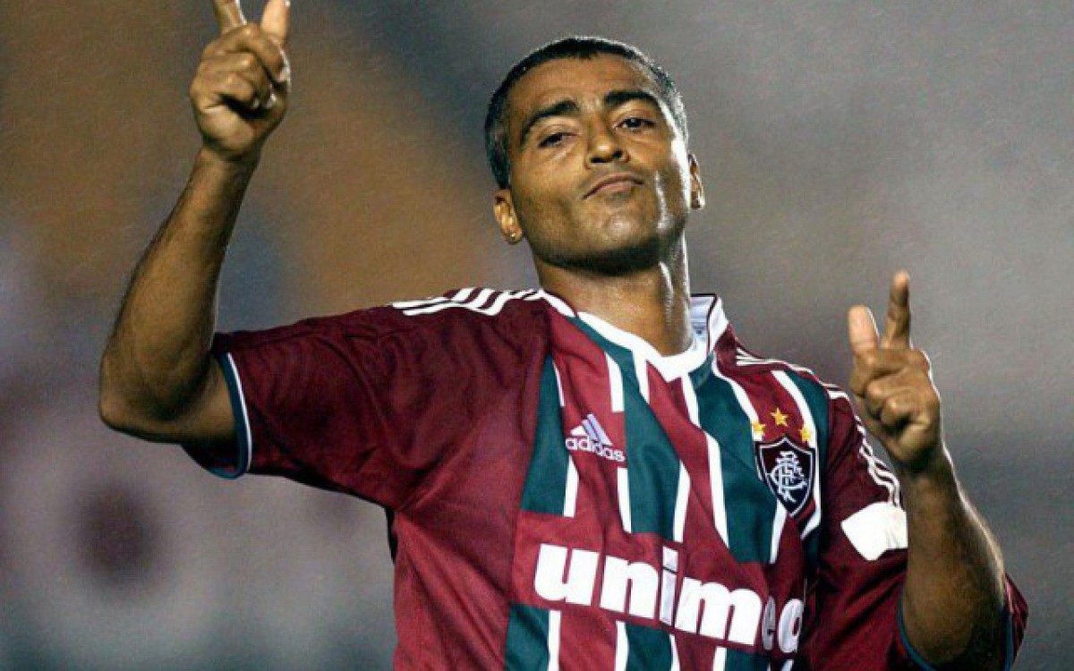 Romário em ação com a camisa do Fluminense - Reprodução