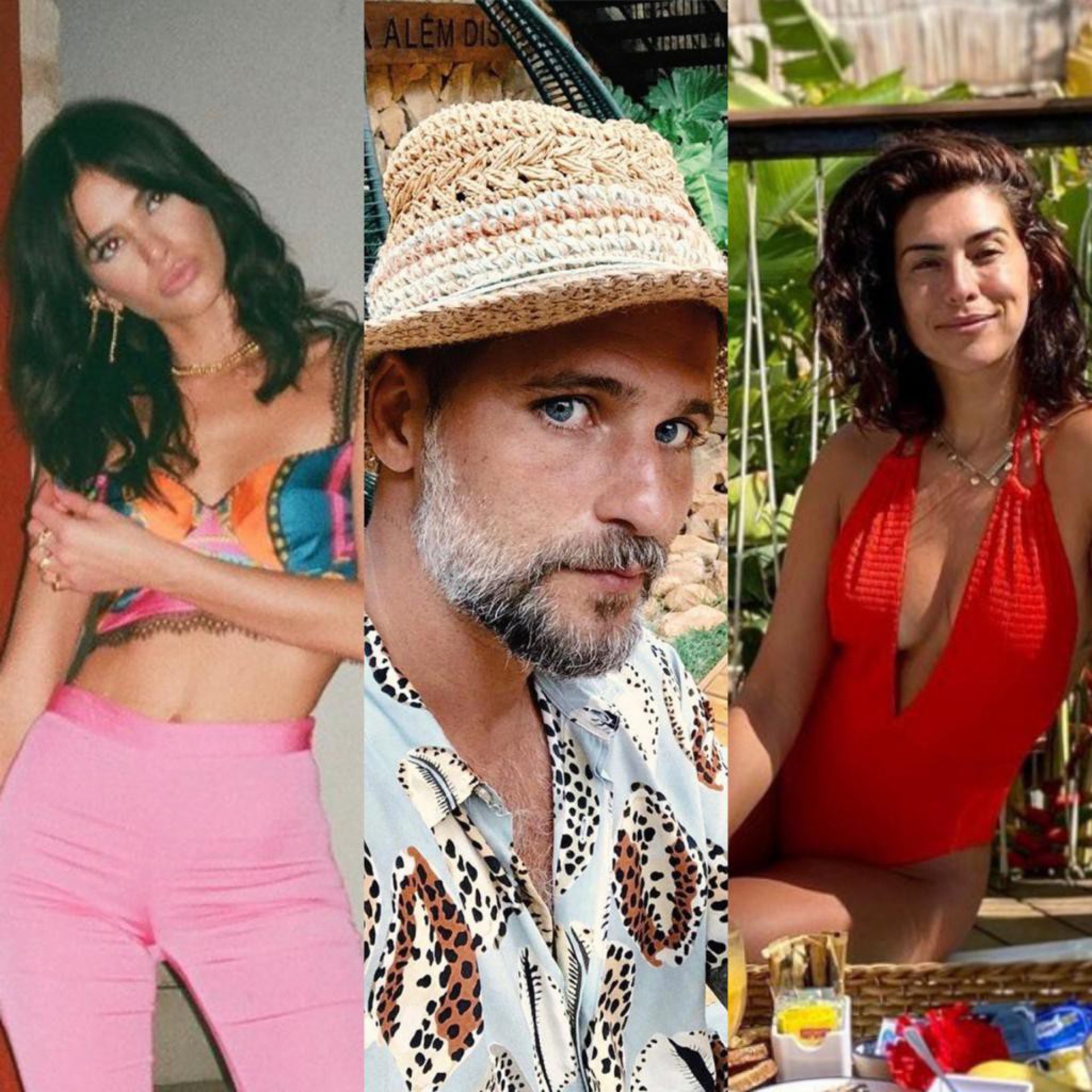 Bruna Marquezine, Bruno Gagliasso e Fernanda Paes Leme - Reprodução Instagram