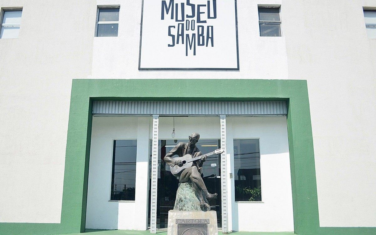 Fachada do Museu do Samba, na Mangueira - Divulga&ccedil;&atilde;o