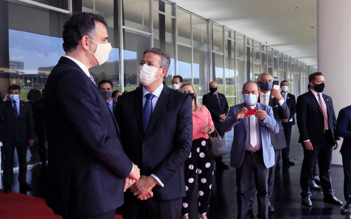 Presidentes do Senado, Rodrigo Pacheco, e da C&acirc;mara, deputado Arthur Lira, defendem pauta de austeridade - Luis Macedo/C&acirc;mara dos Deputados