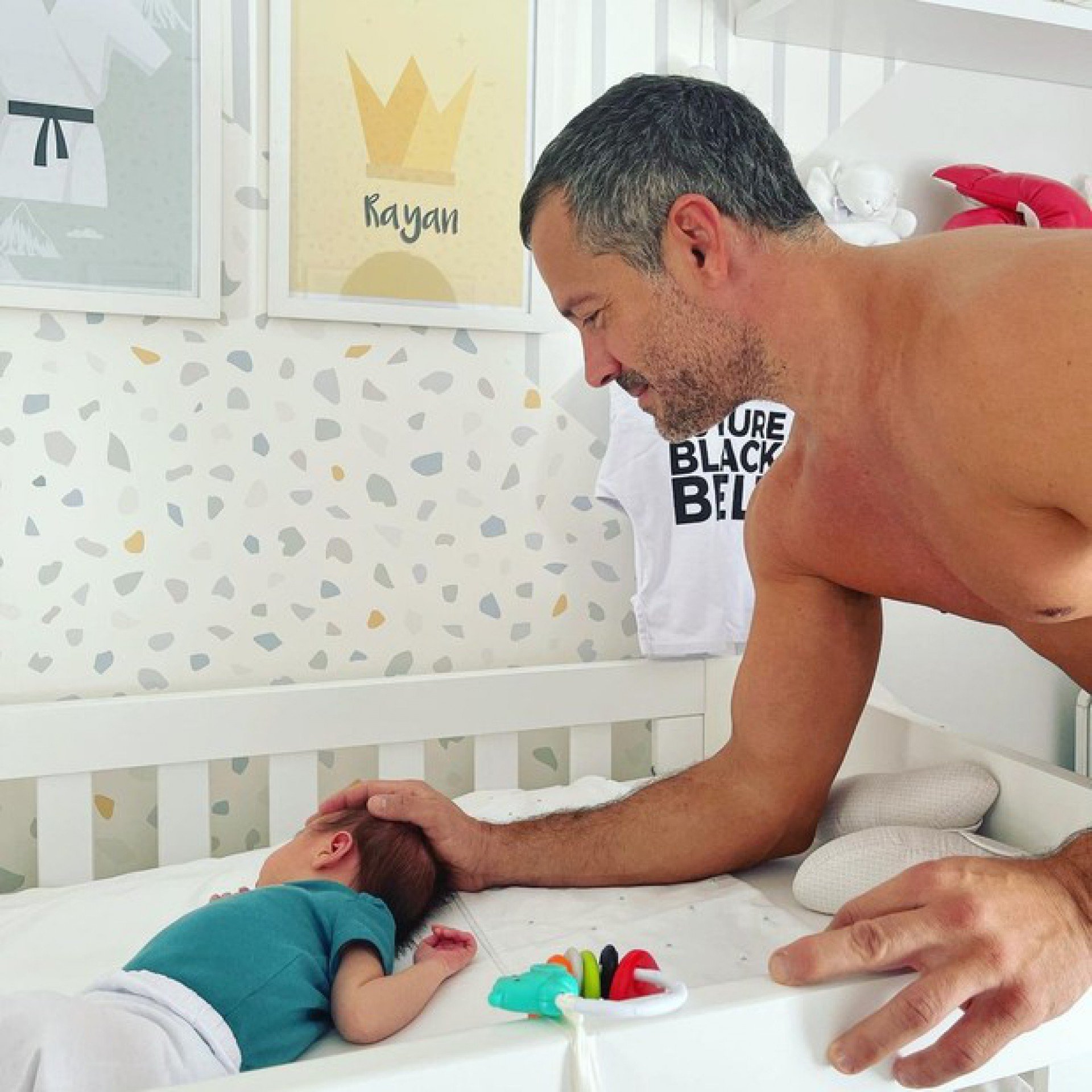 Malvino Salvador e o filho - reprodução do instagram