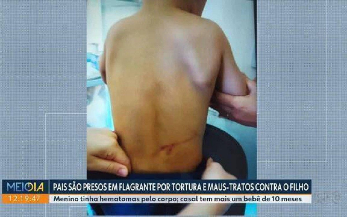 Criança foi resgatada pelo Conselho Tutelar - Reprodução 