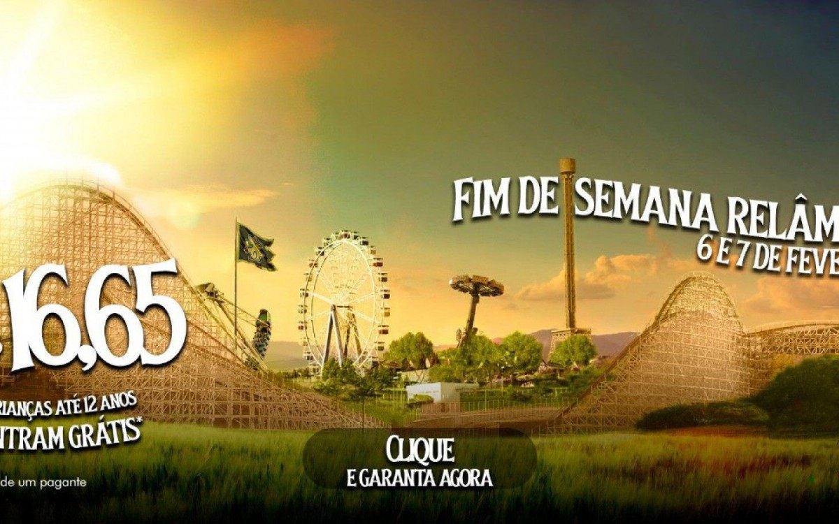 Hopi Hari abre este domingo com entrada gratuita para crianças de até 12 anos