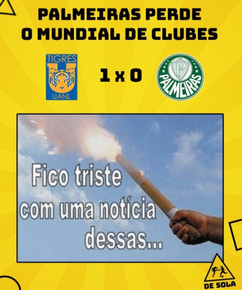 Memes: Torcedores rivais ironizam o Palmeiras - Reprodução