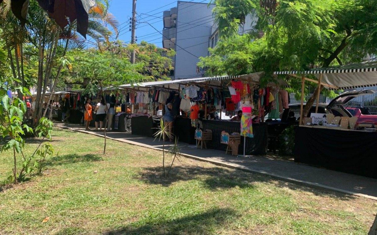 Feira Fashion Ilha, na Praça da Ribeira, na Ilha do Governador, Zona Norte do Rio - Arquivo Pessoal