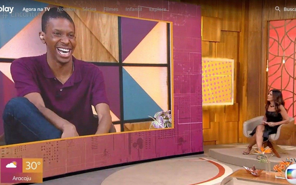 Lucas Penteado participa do 'Encontro'