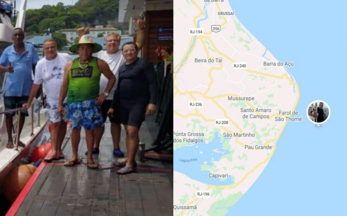 Estavam na embarcação: Guilherme Ambrósio, como comandante; Cláudio de Souza, operador de máquinas; Wilson dos Santos ( corpo já identificado), pescador; e Ricardo Kirst e Domingos de Souza, donos do equipamento.