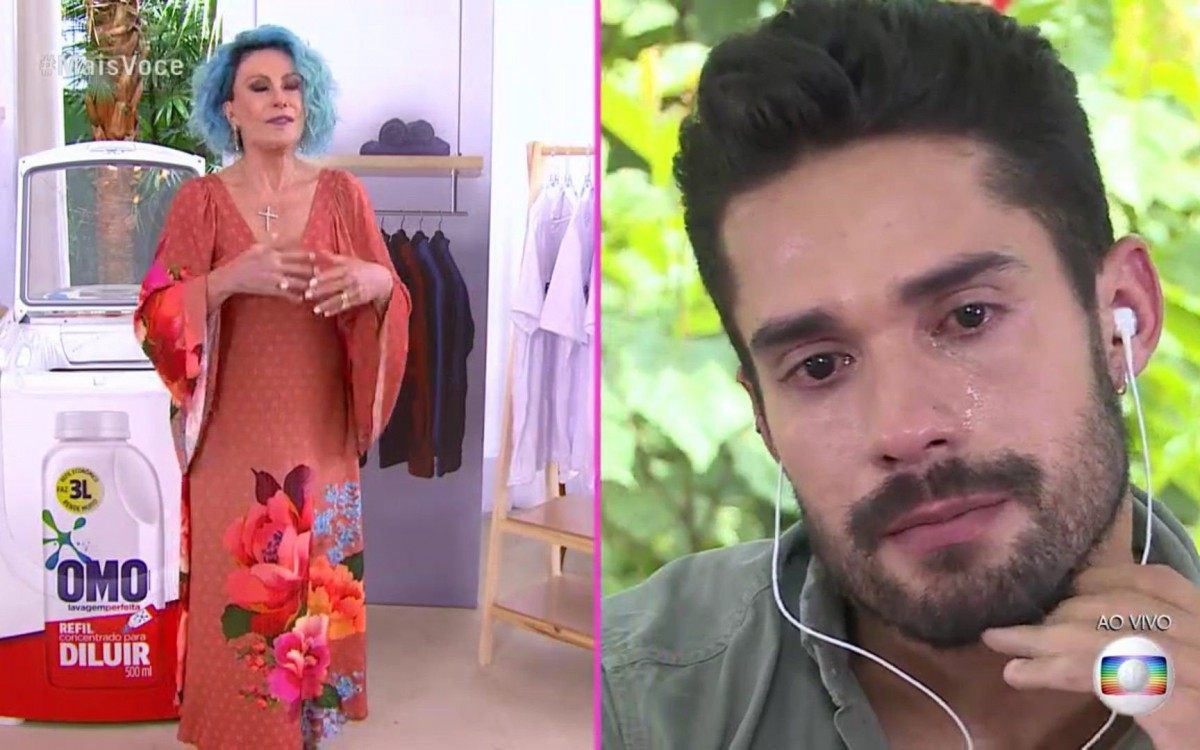 Arcrebiano chora ao ser elogiado por Ana Maria Braga