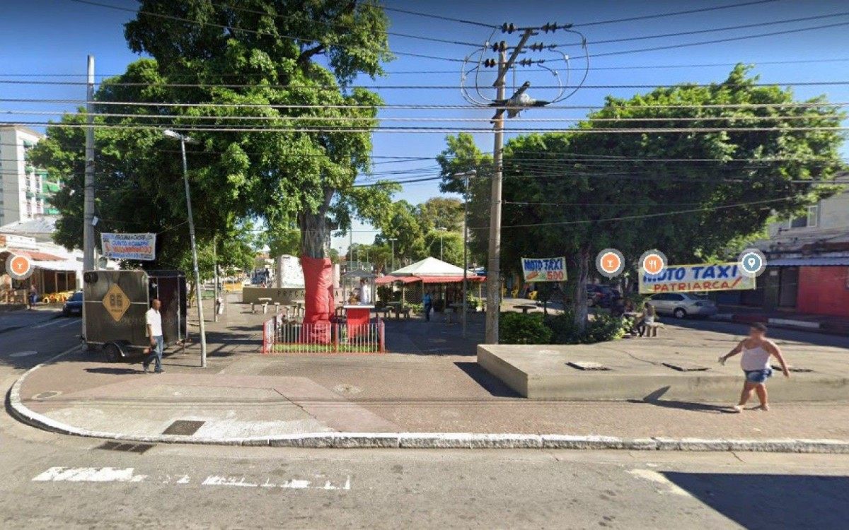 Praça do Patriarca, em Madureira, Zona Norte - Foto: Reprodução / Google Street View