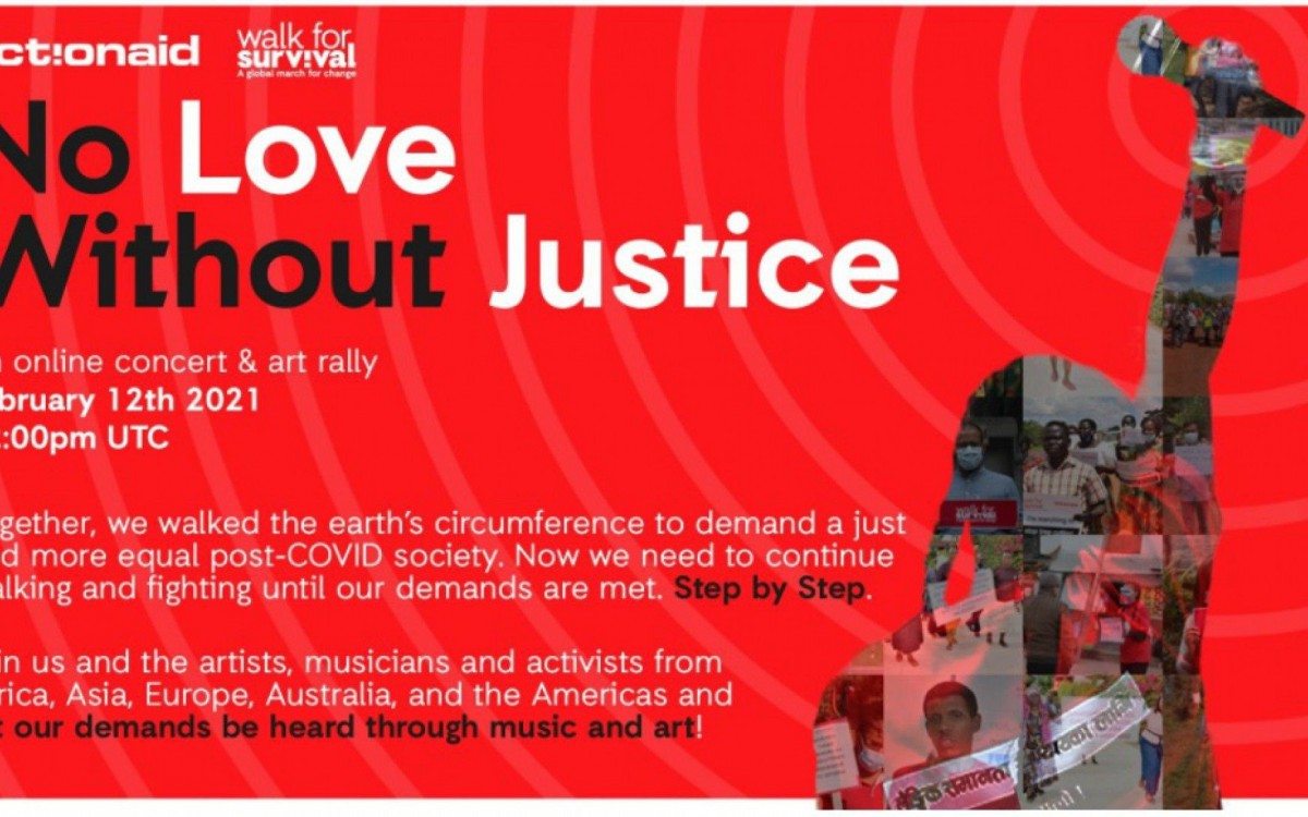 Cartaz de divulgação do evento da ActionAid - Foto: Reprodução / Redes Sociais