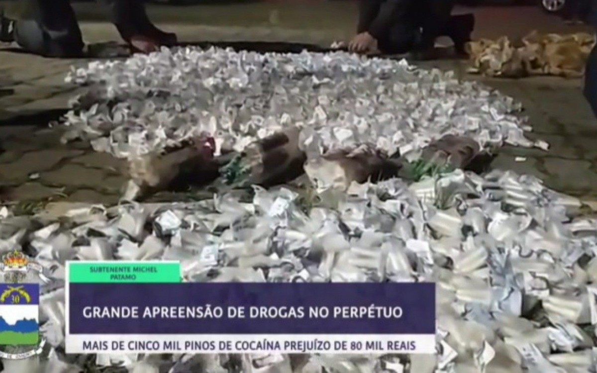 Mais de cinco mil pinos de cocaína foram retirados das ruas 