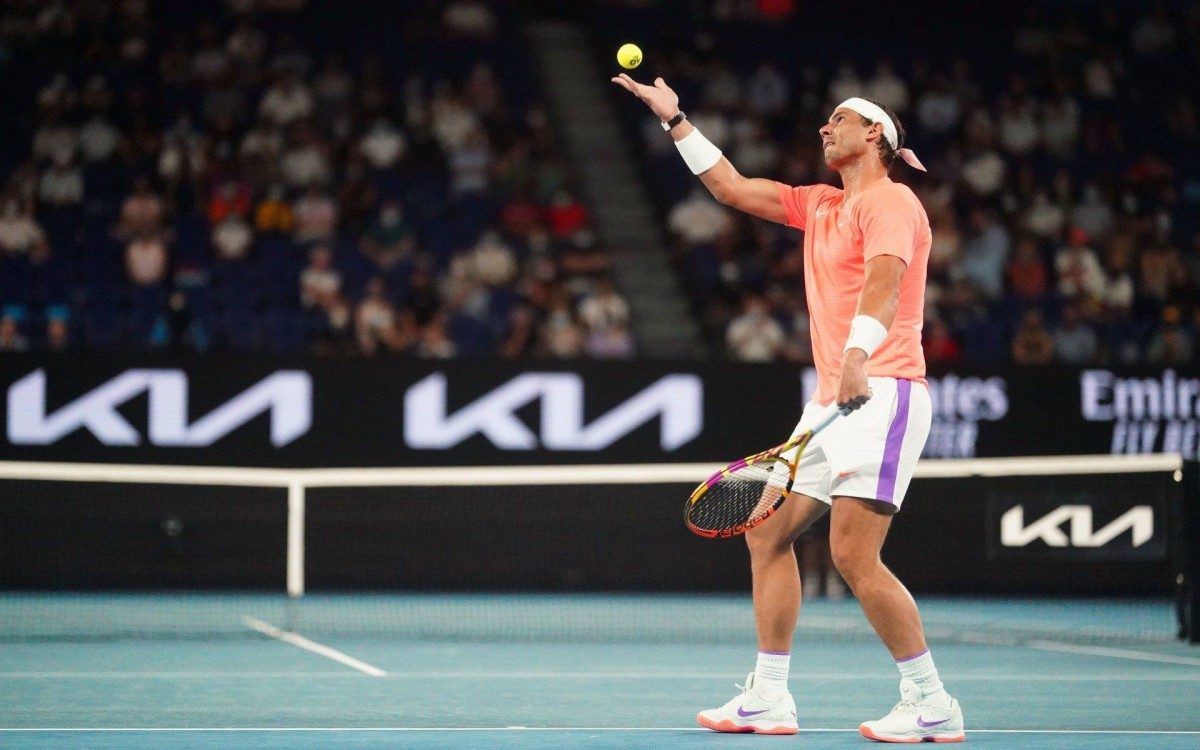 Rafael Nadal em ação no Aberto da Austrália - Divulgação