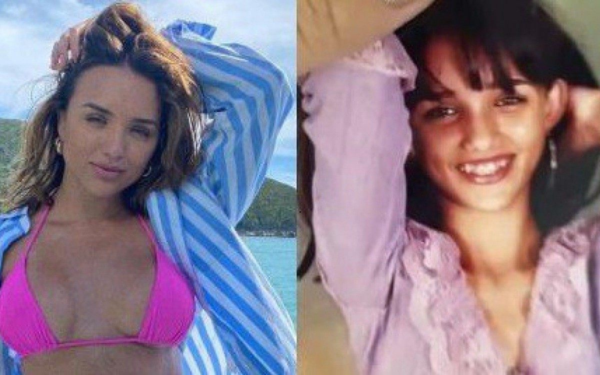 Rafa Kaliamann em foto atual e, ao lado, aos 11 anos de idade