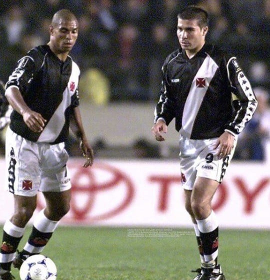 Donizete e Luizão fizeram dupla vitoriosa na Libertadores de 1998 - Reprodução