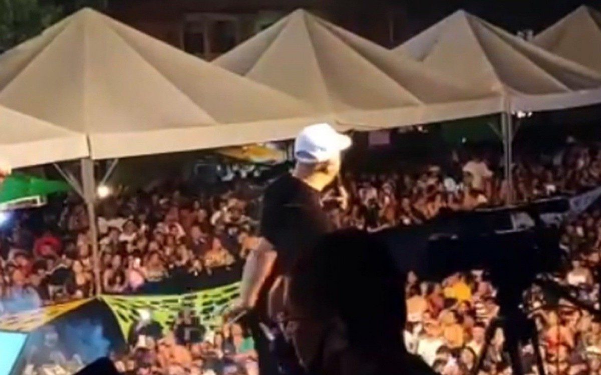 Show do cantor Belo, no Parque União, na Maré, na Zona Norte 