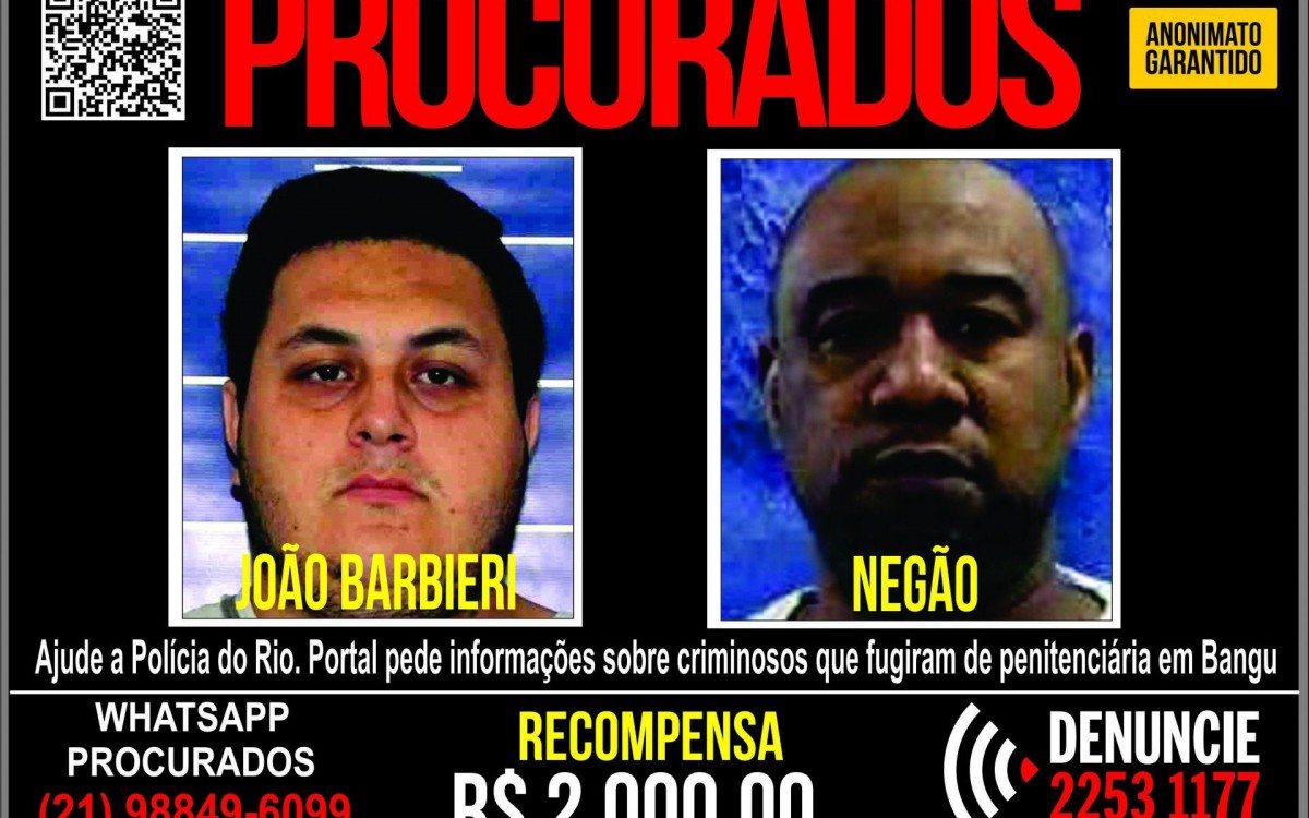 Seap procura dois detentos que fugiram da penitenciária Bangu VI | Rio de Janeiro | O DIA