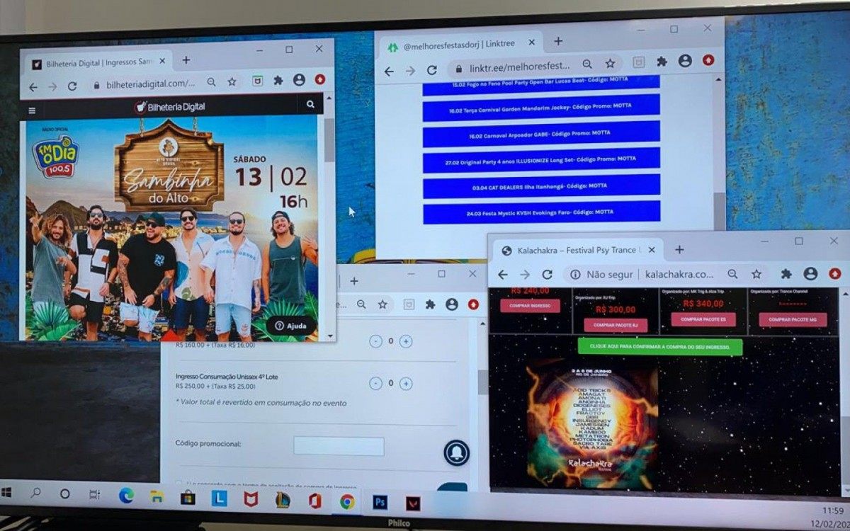 Nas redes sociais, eventos clandestinos est&atilde;o sendo divulgados em diversos pontos do Rio