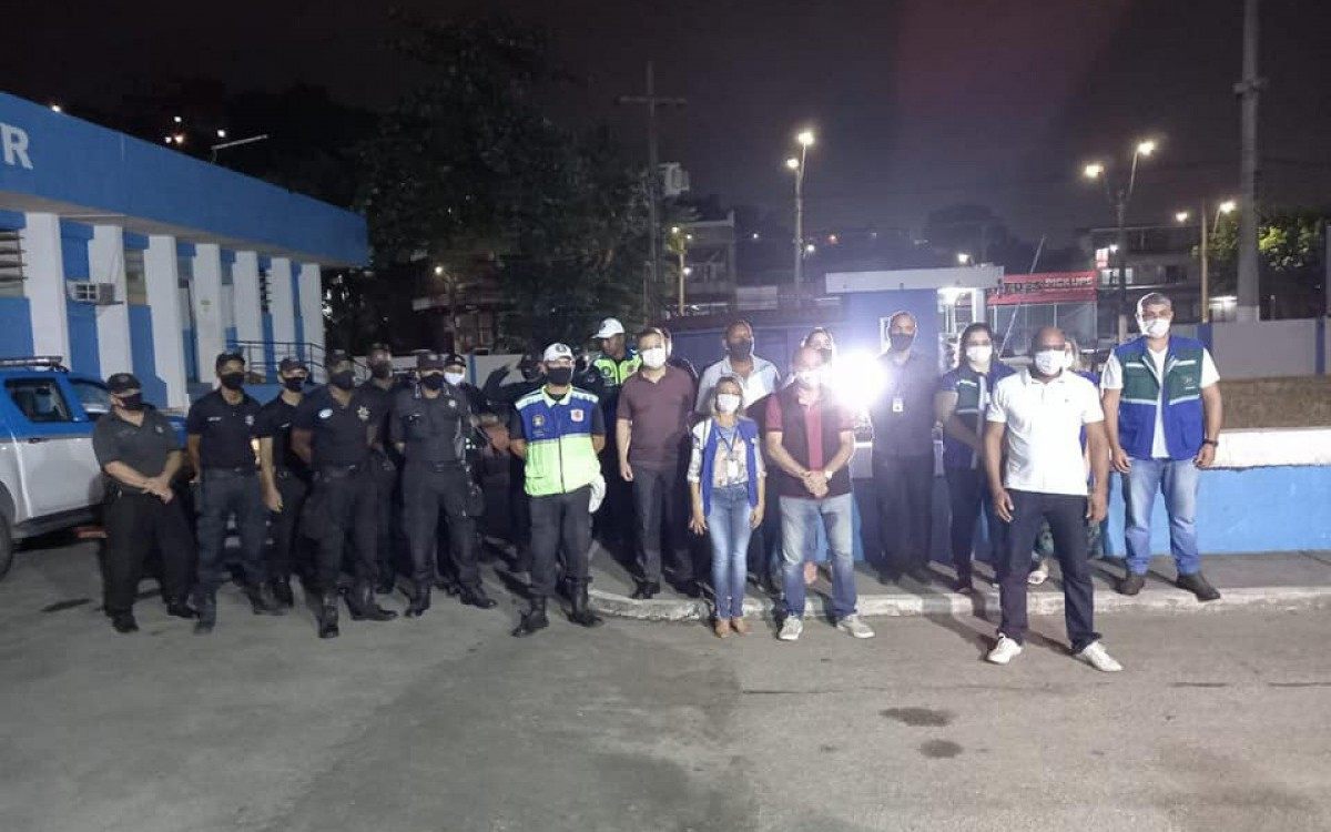 A operação Fiscalização pela Vida contou com o apoio do 21° Batalhão de Polícia Militar - Divulgação