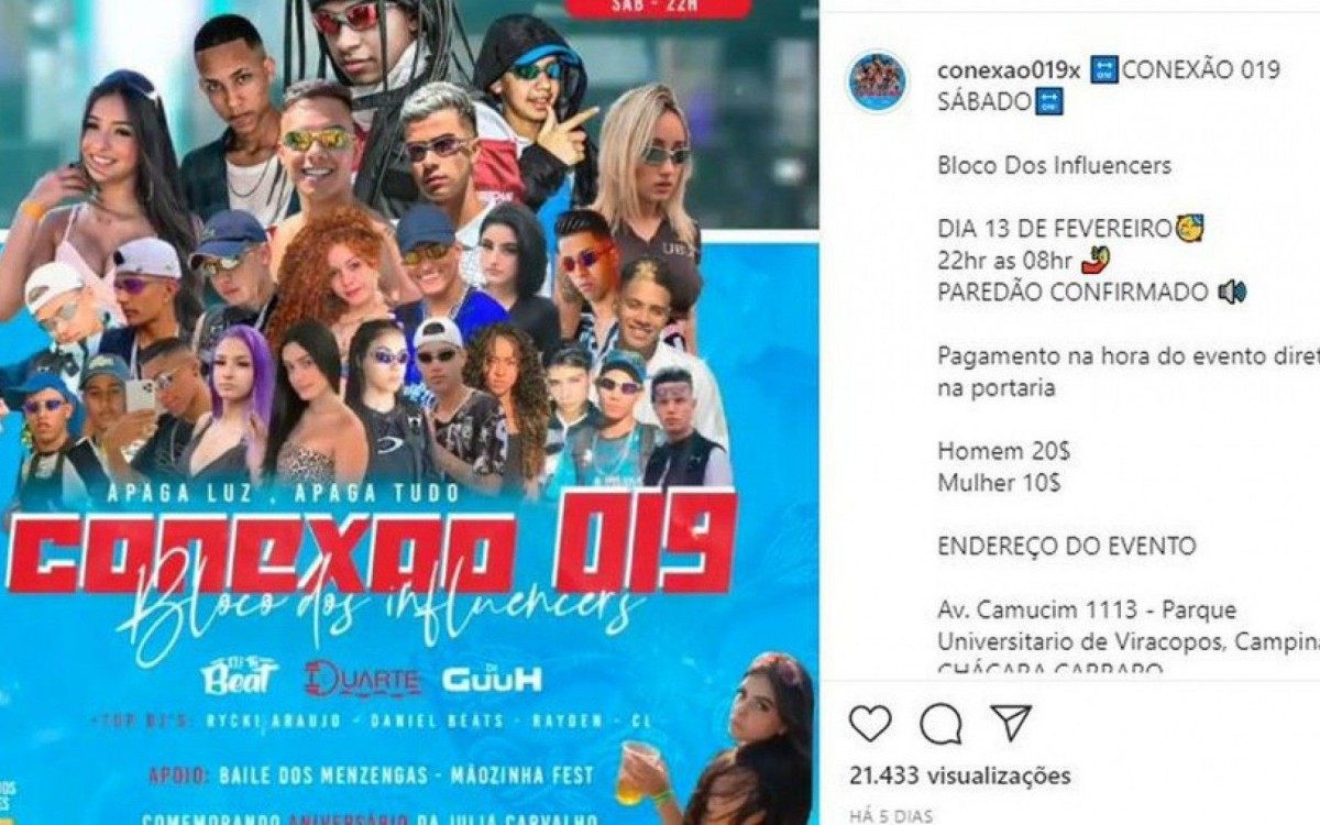 Em Campinas, a Guarda Civil interditou um local que promovia um baile funk com 3 mil convidados