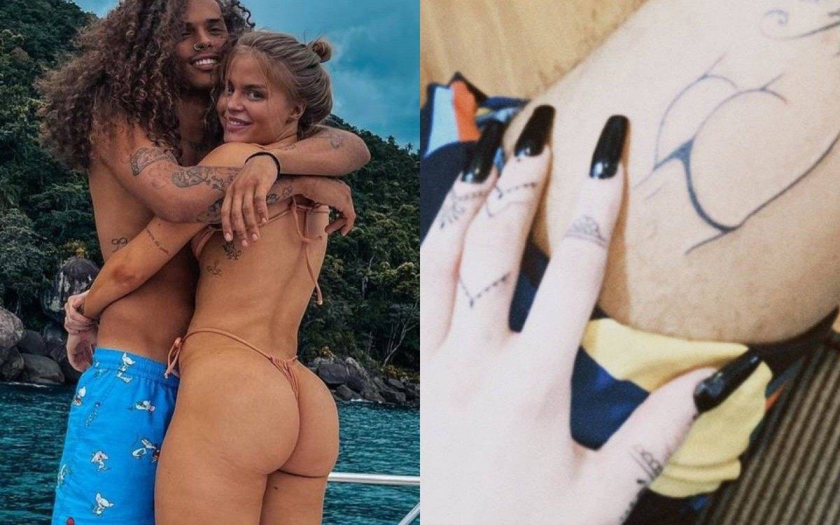 Que homenagem! Vitão tatua bumbum de Luisa Sonza em sua coxa | Diversão | O  DIA