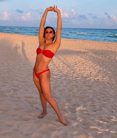 Claudia Raia est&aacute; em Playa del Carmen, no M&eacute;xico, com o marido - Reprodução Internet