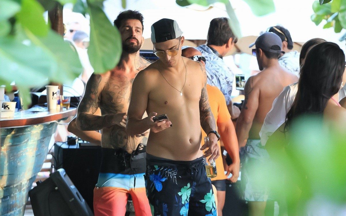 Felipe Prior na Praia da Barra da Tijuca, na Zona Oeste do Rio