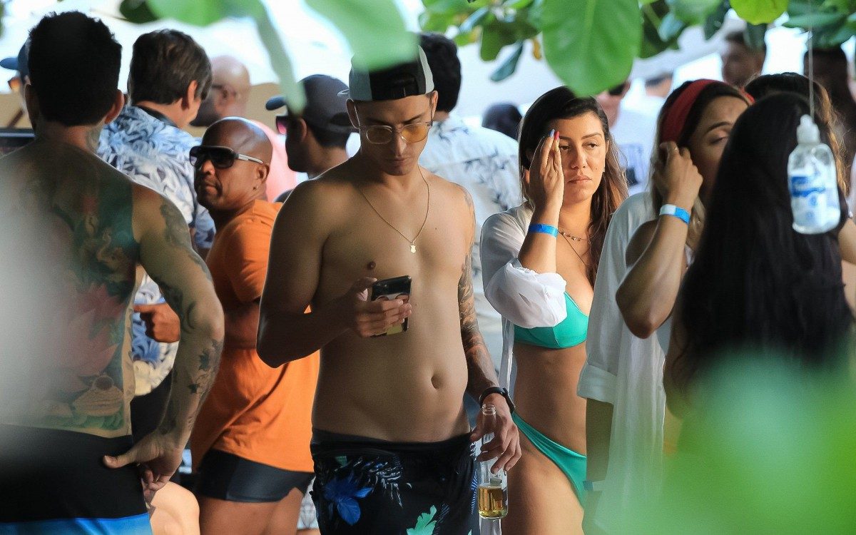 Felipe Prior na Praia da Barra da Tijuca, na Zona Oeste do Rio