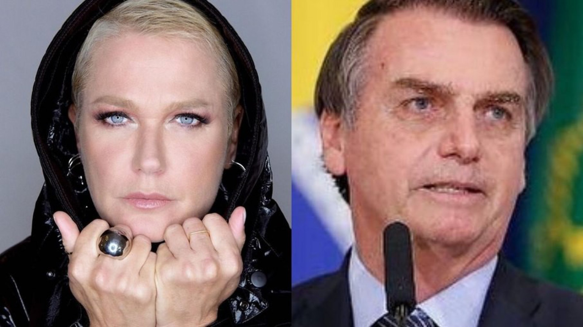 Xuxa Meneghel e Jair Bolsonaro - Reprodução