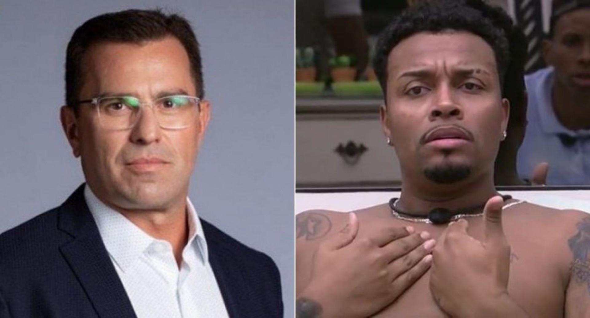 Rodrigo Bocardi e Nego Di - Reprodução/Montagem