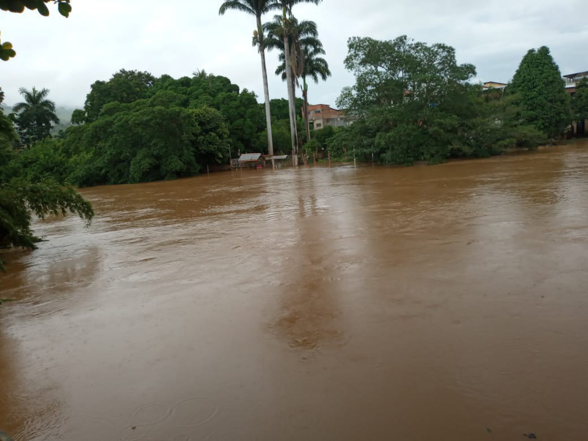 Bom Jesus do Itabapoana está em estágio de alerta por causa das fortes chuvas