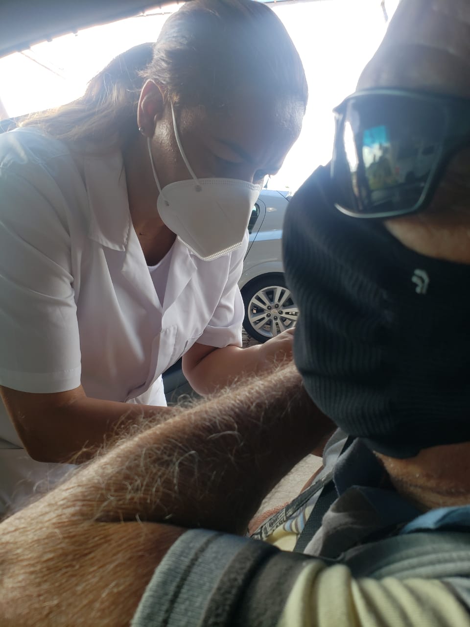 Aos 86 anos, o auditor fiscal aposentado, Olivan Carlos Glória Moreira, recebeu a vacina nesta quinta-feira (18), no Centro de Convenções.