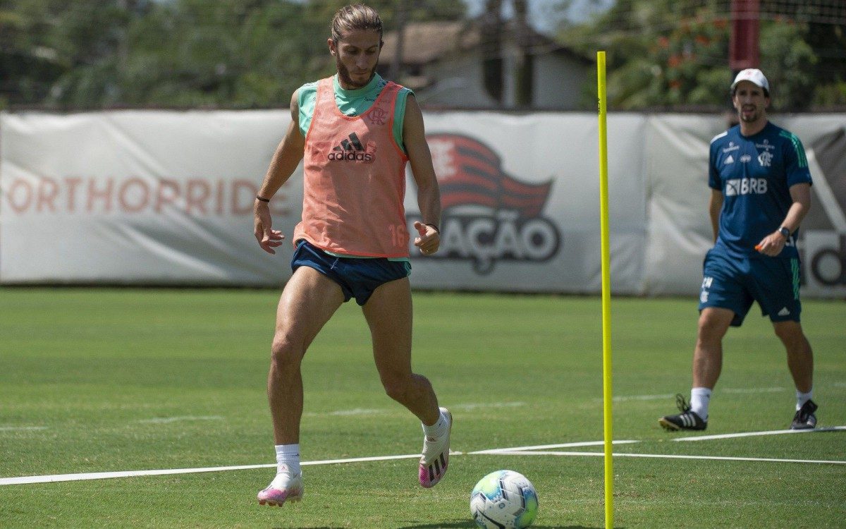 Atividade do Flamengo no Ninho. 23.02.21 - Alexandre Vidal / Flamengo