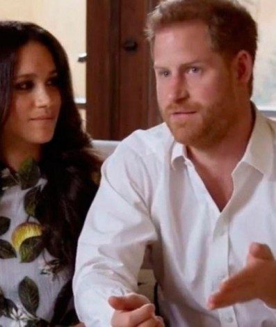 Meghan Markle e Harry - Reprodução/Spotify