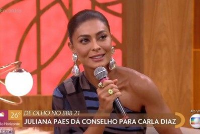 Juliana Paes analisa participação de Carla Diaz no 'BBB 21': 'Está muito grudada no Arthur'